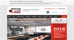 Desktop Screenshot of profimen.cz